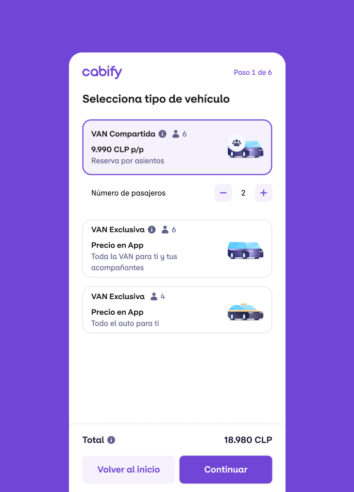 Proceso de reserva